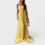 Mireille - Elegantsete plisseeritud maxi kleitide avadega