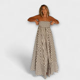 Maxi kleit Nocturnal Charm volangidega