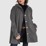 Stella - Mugav sametist jakk kapuutsiga