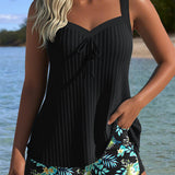 Rocío™ | Riba-tankini kaheosalise aluspükstega