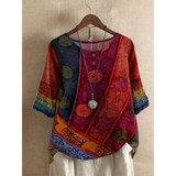 Valerie - boho stiilis mitmevärviline top
