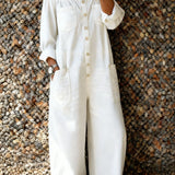 Noa | Denim jumpsuit avatud õlgadega