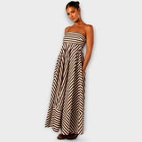 Maxi kleit Nocturnal Charm volangidega