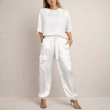 Clara™ | Lahtine satiinist cargo komplekt
