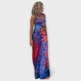 Ronja - La Bamba Maxi kleit tie-dye mustriga