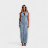 Lacey - Denim maxi kleit pehme pesuga