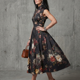 Pilar™ | Lilleline plisseeritud midi kleit