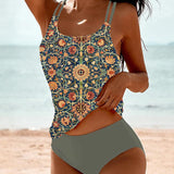 Carmen™ | Suve tankini mustriga