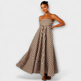 Maxi kleit Nocturnal Charm volangidega