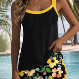 Aitana™ | Elegantne Kaheosaline Tankini Komplekt