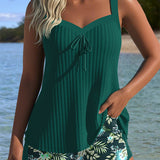 Rocío™ | Riba-tankini kaheosalise aluspükstega