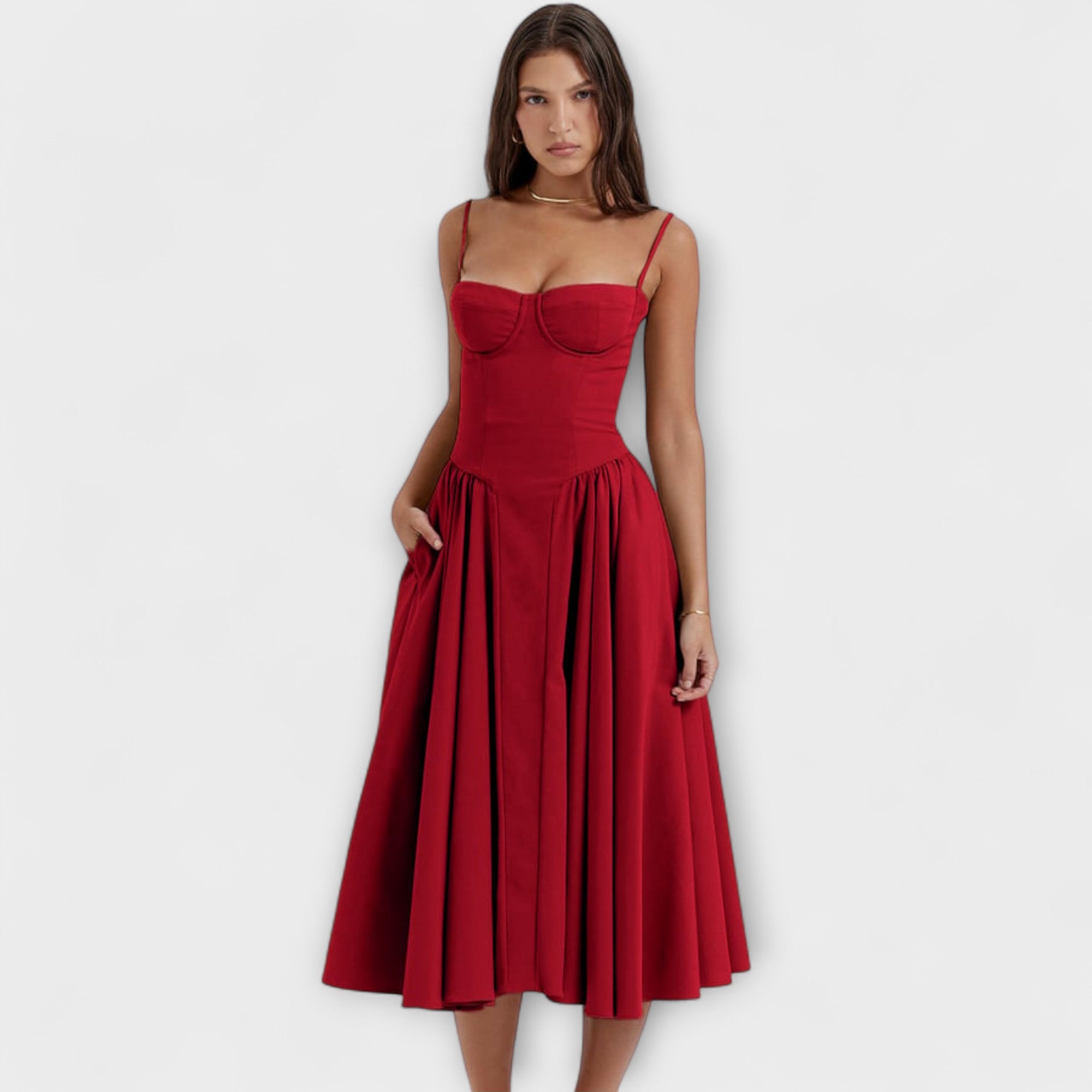 Rosalie - elegantne kleit korsetti ja ilma varrukateta