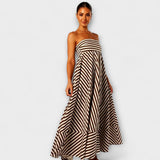 Maxi kleit Nocturnal Charm volangidega