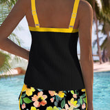 Aitana™ | Elegantne Kaheosaline Tankini Komplekt
