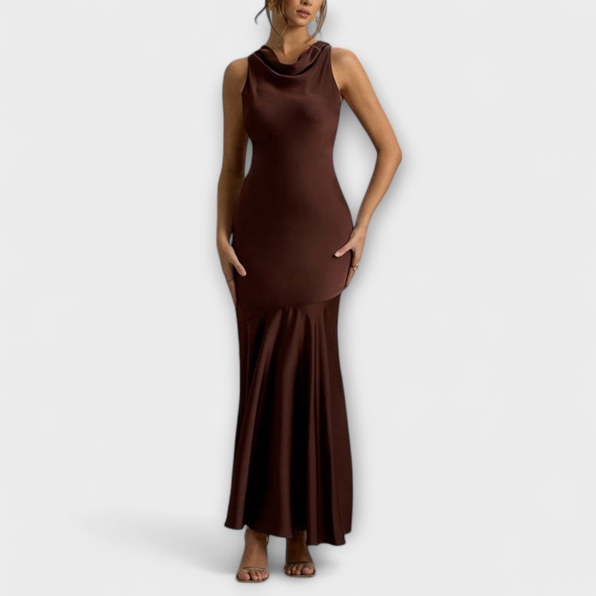 Lennon - Elegantne siidist maxi kleidid