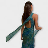 Maisie - Monet'i iirise mustriga maxi kleit