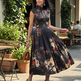 Pilar™ | Lilleline plisseeritud midi kleit