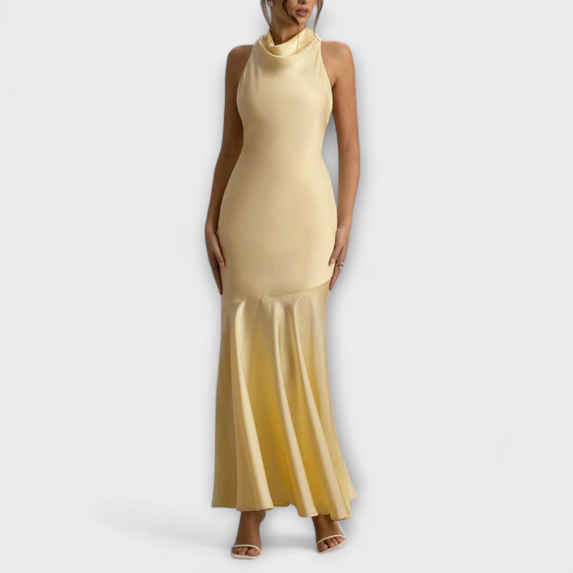 Lennon - Elegantne siidist maxi kleidid