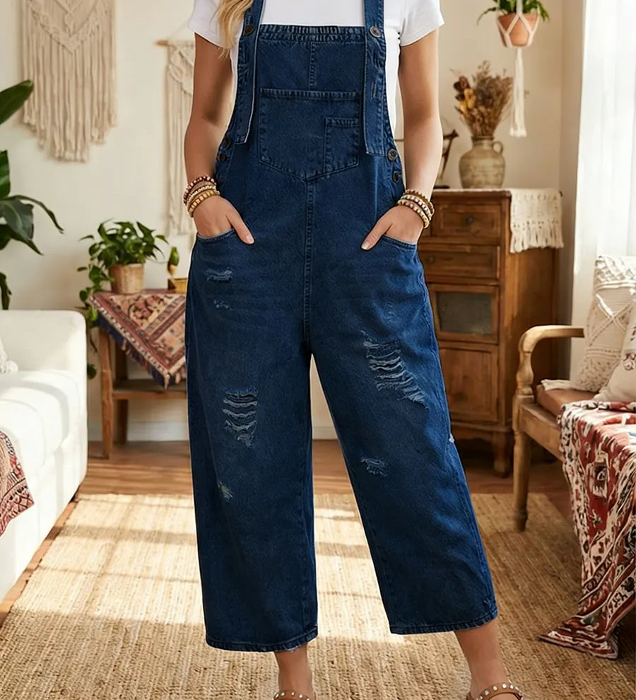 Aurevia | Vintage välimusega denimist aianduspüksid