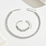 Claudine™ | Handcrafted Fish Triangle Necklace and Bracelet Set