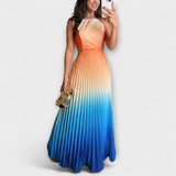 Haven - Maxi stiilis ilma varrukateta kleidid tie-dye mustriga