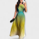 Haven - Maxi stiilis ilma varrukateta kleidid tie-dye mustriga