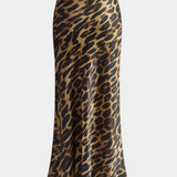Elena Falda Maxi Slim leopardi mustriga