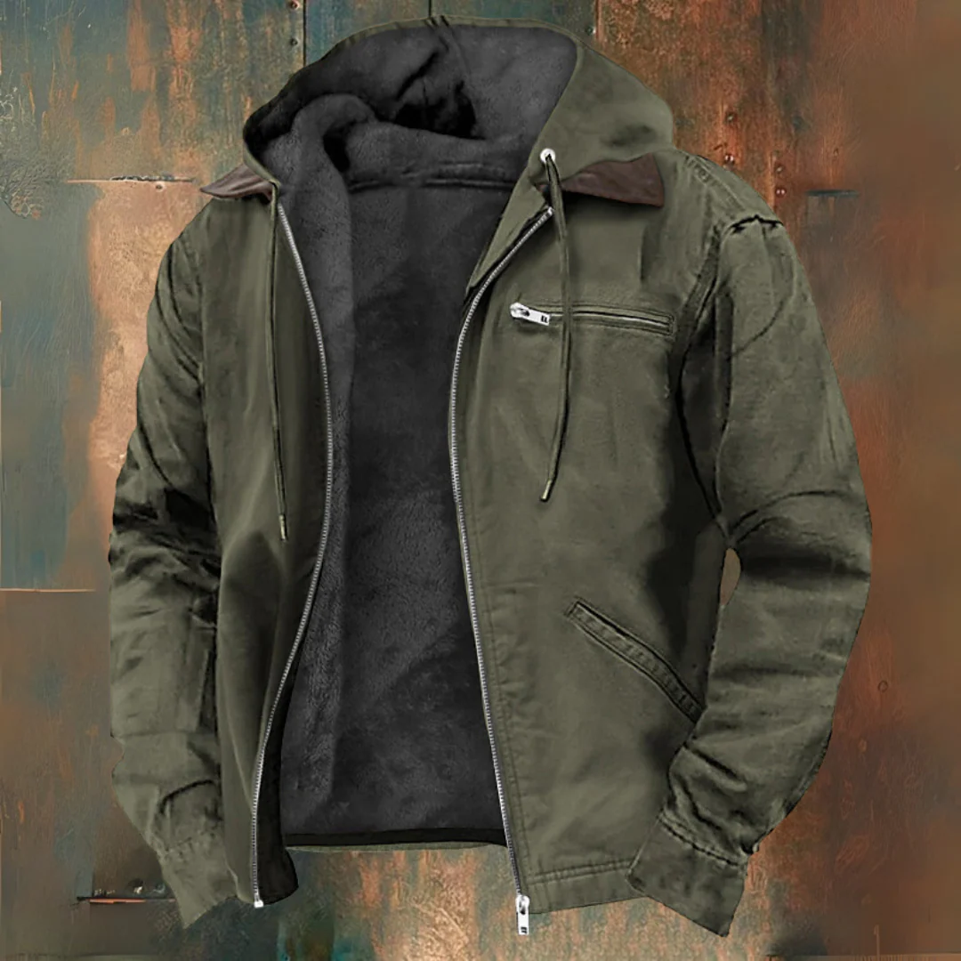 Gaspard™ | Elegantne kapuutsiga ja lukuga jakk
