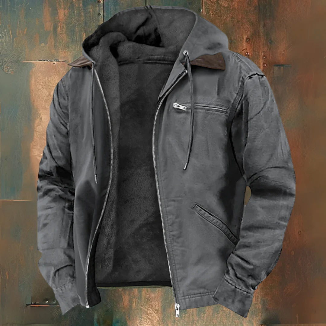Gaspard™ | Elegantne kapuutsiga ja lukuga jakk