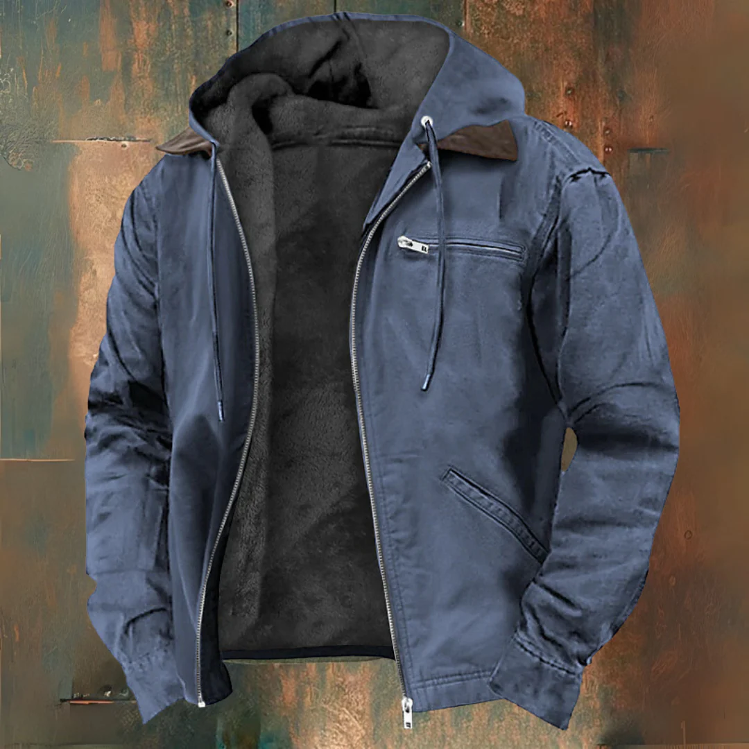 Gaspard™ | Elegantne kapuutsiga ja lukuga jakk