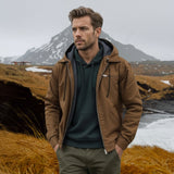 Gaspard™ | Elegantne kapuutsiga ja lukuga jakk