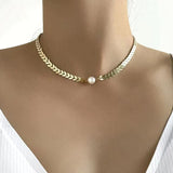 Pearl Necklace in Gold from Kreeka