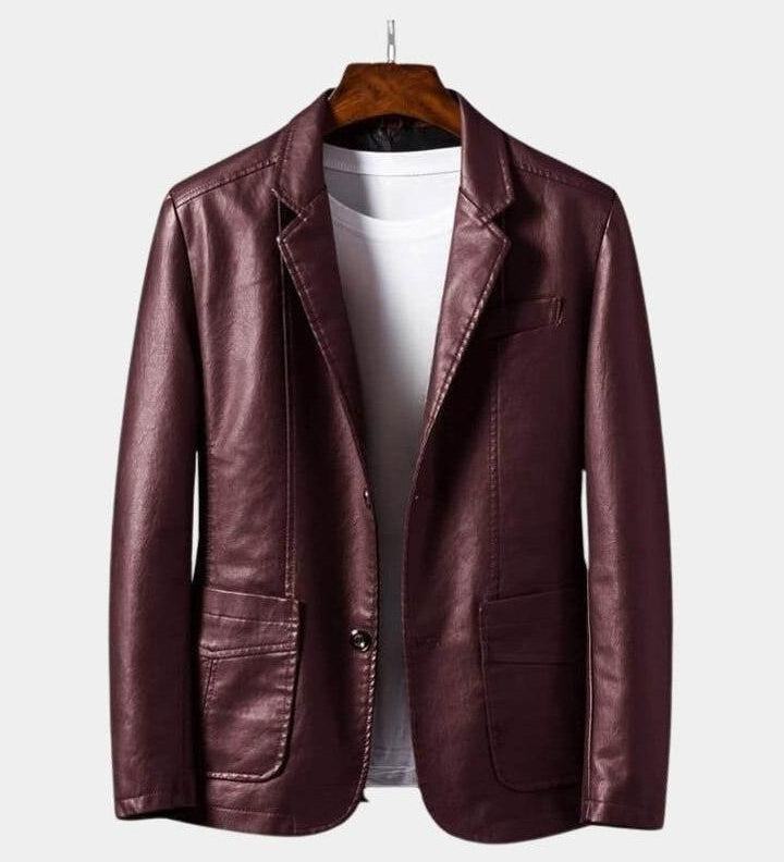 Jonas™ | Karamelli värvi nahktagi
