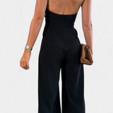Jessica Mono Halter Ristatud Ilma Seljata ja Laiade Jalgadega