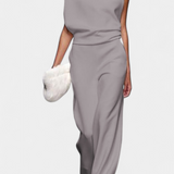 Etta Mono Asümmeetriline Voogav Pükskostüüm