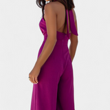 Jessica Mono Halter Ristatud Ilma Seljata ja Laiade Jalgadega