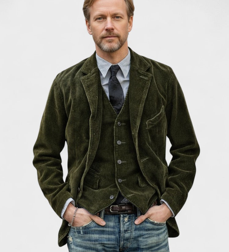 Radek™ | Vintage stiilis jakk ja vest