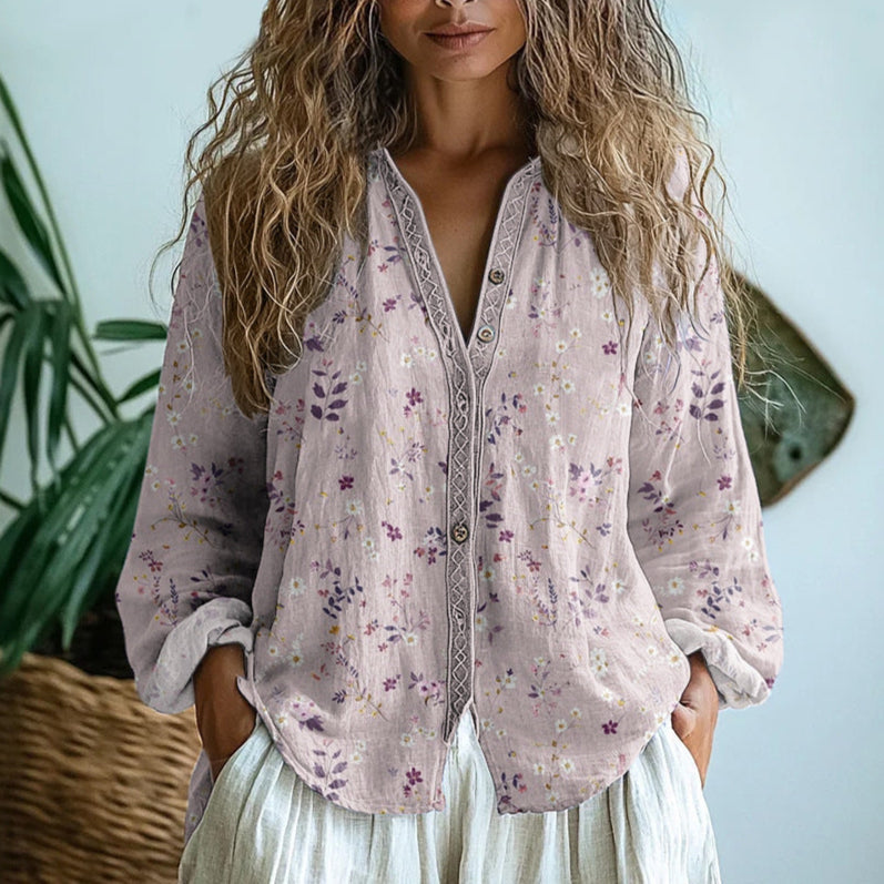 Sofía – Casual pluus loodusliku mustriga