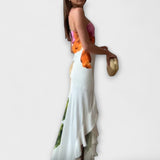 Sapphire - Elegantne maxi kleit patchworkiga