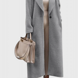 Chloe | Elegantne Täispikk Struktuurne Mantel