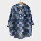 Marie | Premium blus, millel on lillemustrid