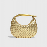 Gerda Bolso Woven kullatud käepidemega