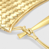 Gerda Bolso Woven kullatud käepidemega