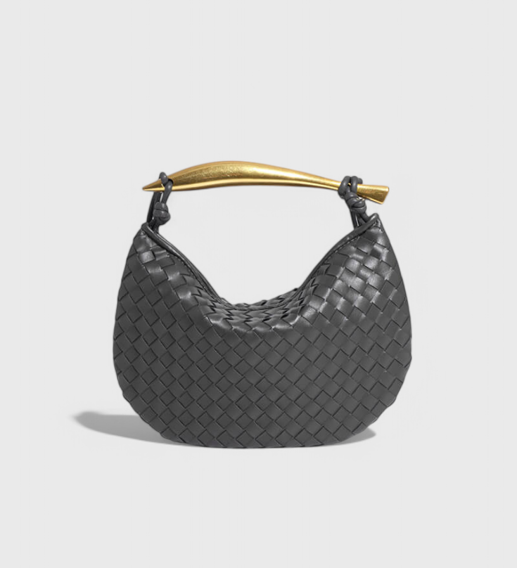 Gerda Bolso Woven kullatud käepidemega