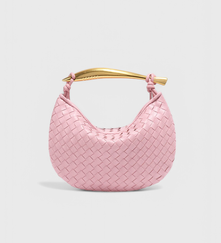 Gerda Bolso Woven kullatud käepidemega