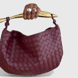 Gerda Bolso Woven kullatud käepidemega