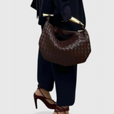 Gerda Bolso Woven kullatud käepidemega