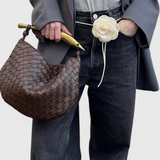 Gerda Bolso Woven kullatud käepidemega