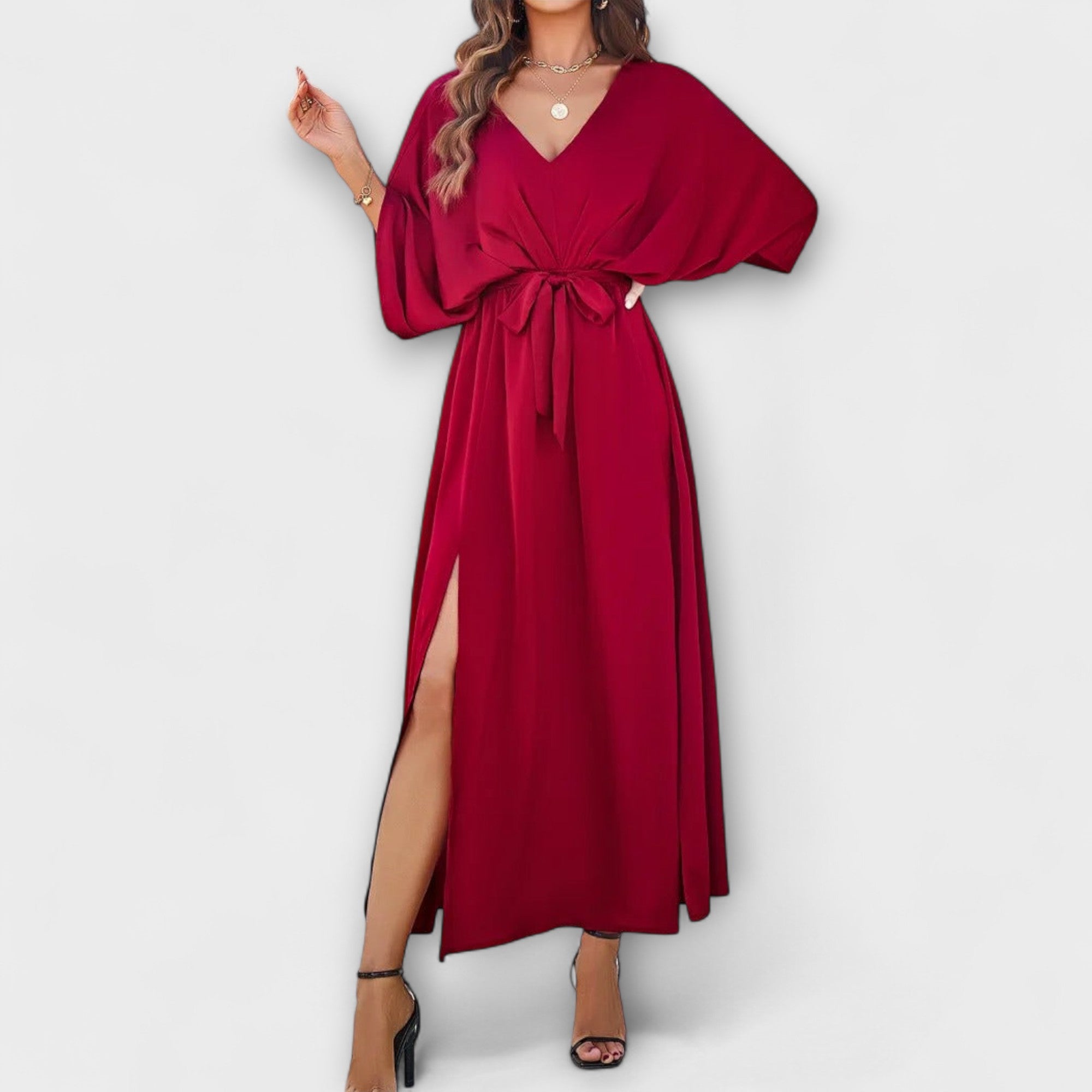 Sabrina™ | V-kaelusega maksikleit