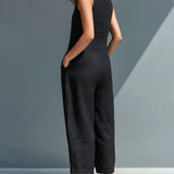 Lotte™ | Minimalistlik ilma varrukateta jumpsuit